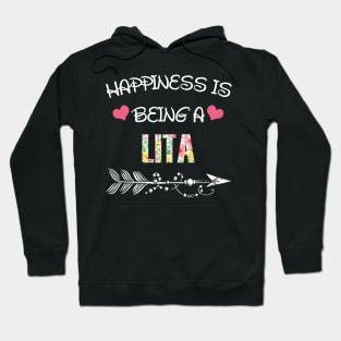 Happiness is being Lita floral gift Hoodie